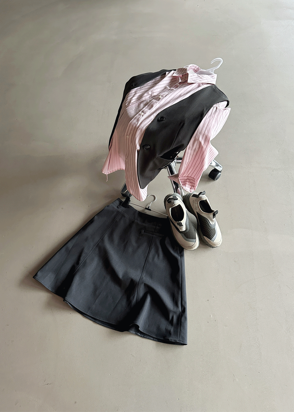 School flare skirt