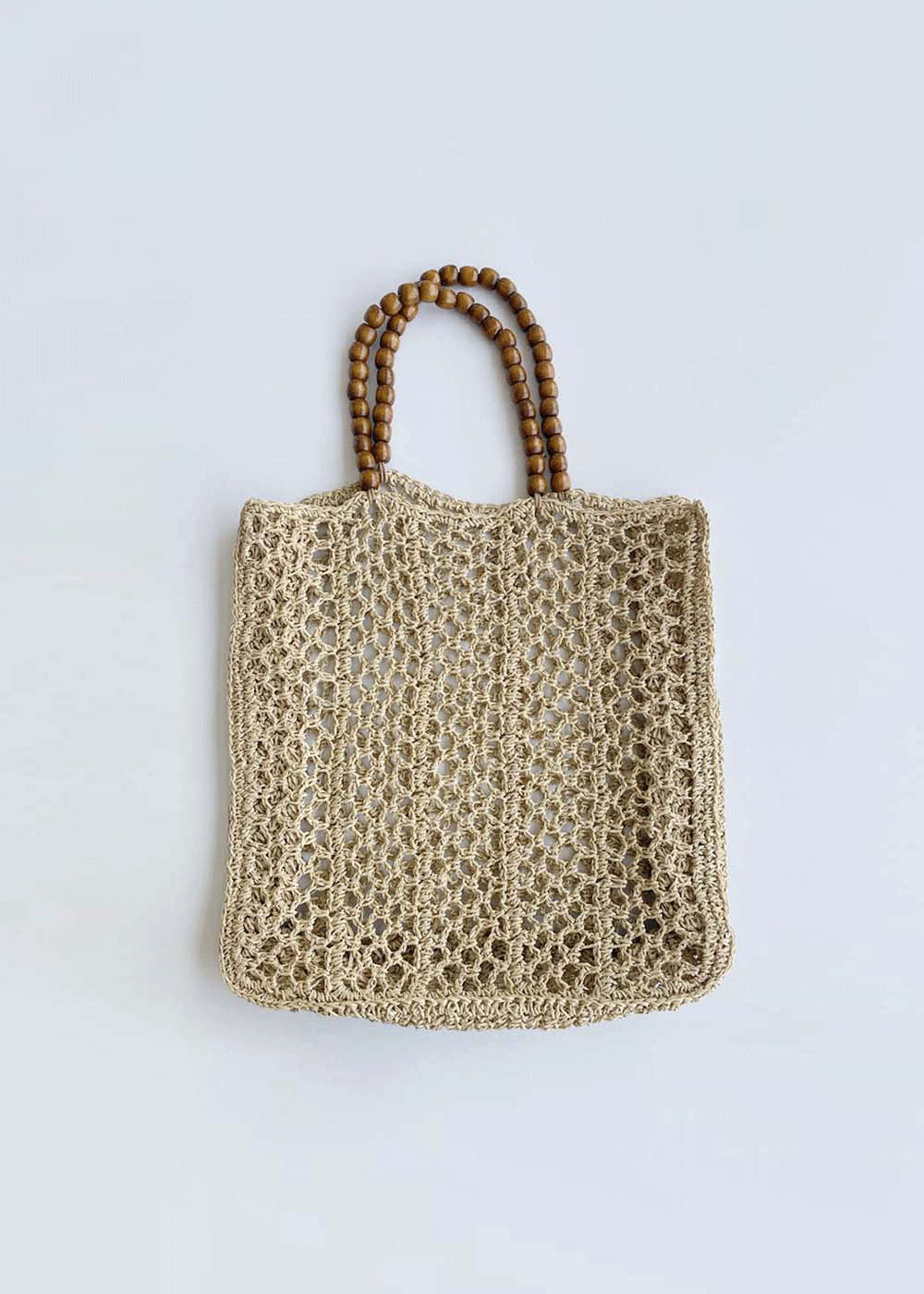 Rattan square net bag