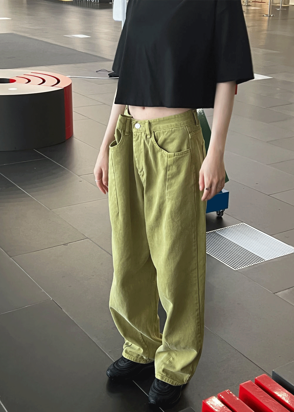 Unisex color dyeing pants