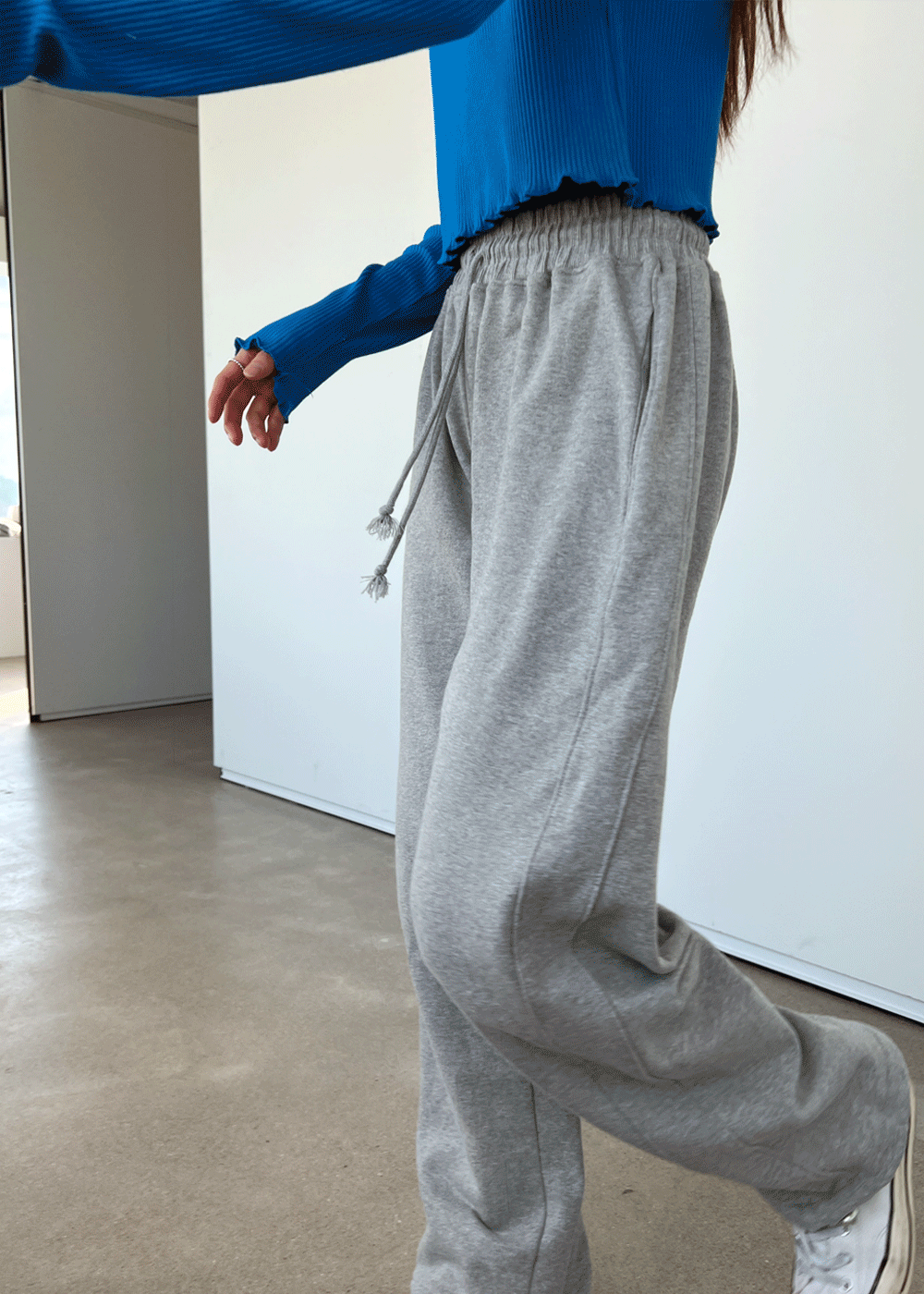 Cotton two-way pants
