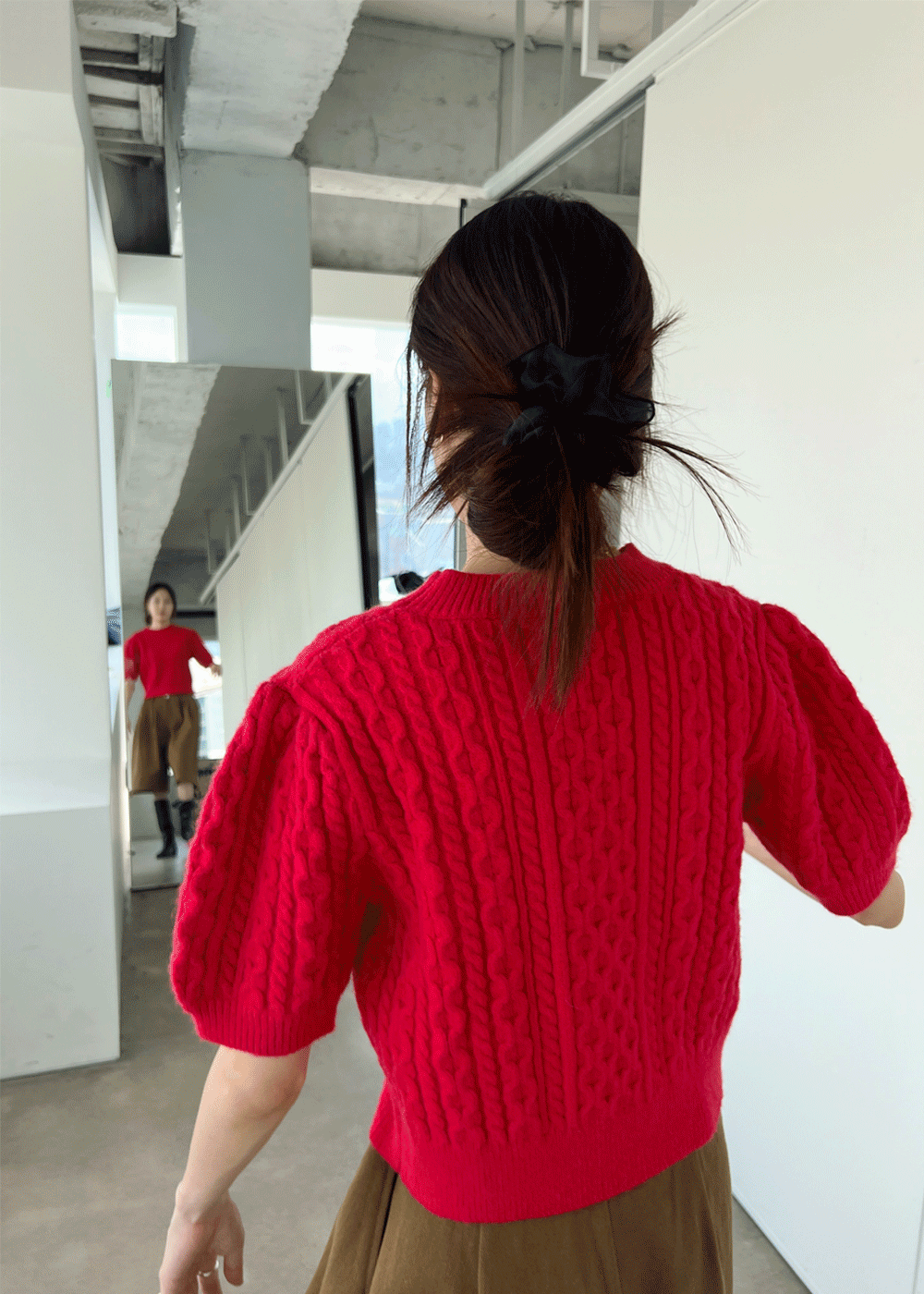Jelly puff knit