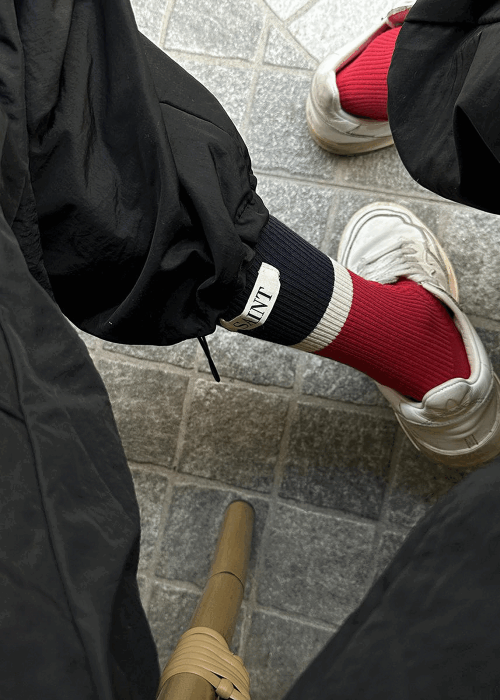 Color block saint socks