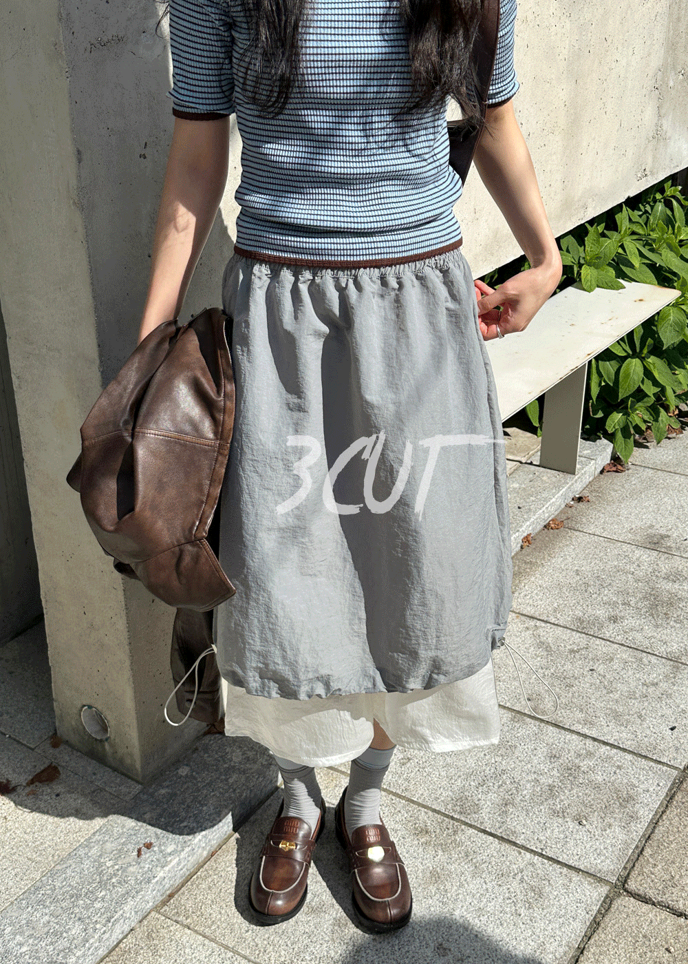 /MADE/ Layered string skirt