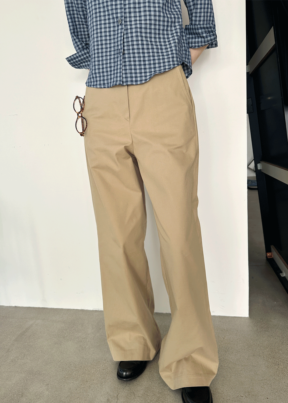 Desk cotton pants