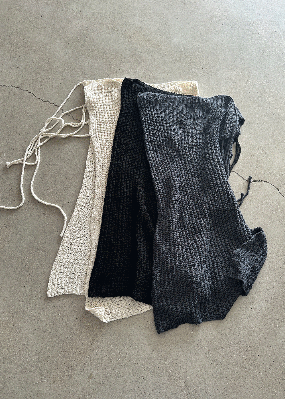 Luff wrap knit skirt